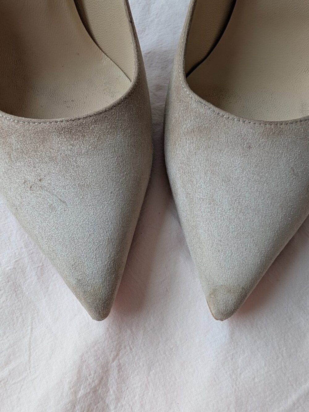 JIMMY CHOO Anouk Suede Pointed-Toe Pump | Size EU 37.5/US 7.5 - Picture 6 of 10